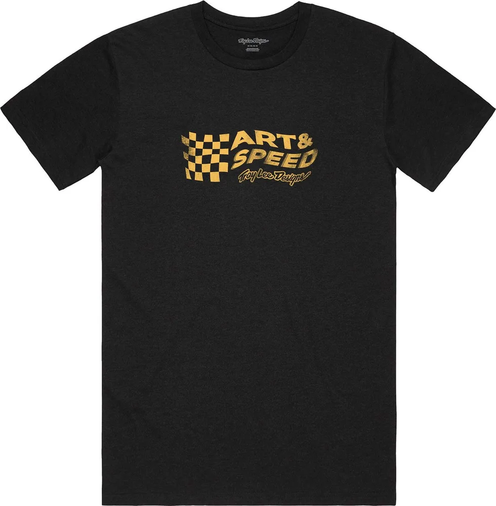 Tričko s krátkym rukávom TLD Finish Line Black Heather