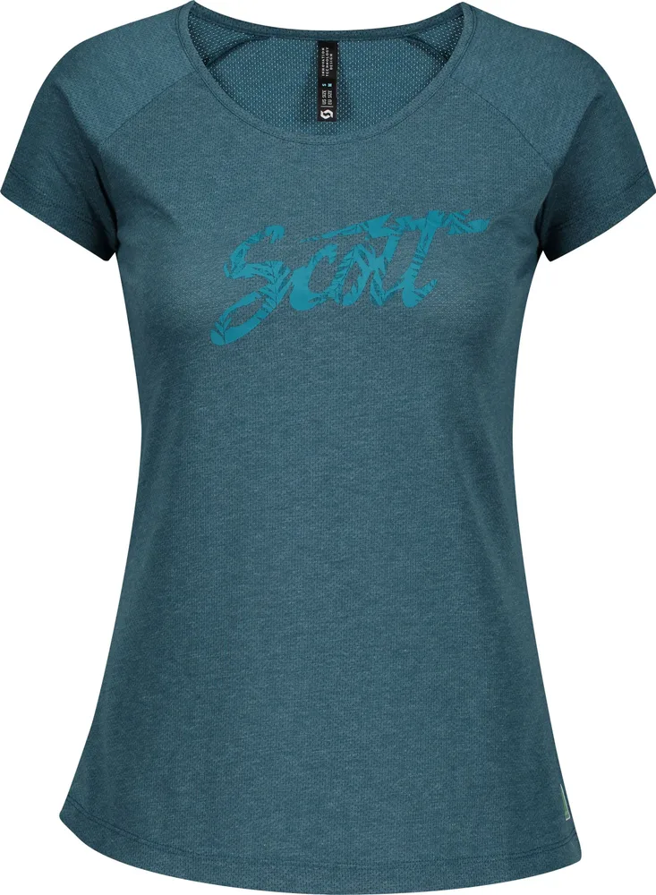 Dámsky dres Scott Trail Flow DRI, krátky rukáv, Lunar Blue, S