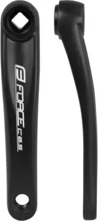 FORCE kľuka ľavá C8.5 Al, 170 mm, čierna