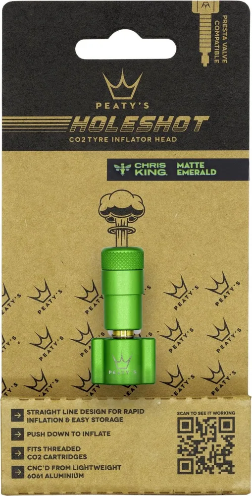 Hlavica CO2 pumpy Peaty's Holeshot Emerald