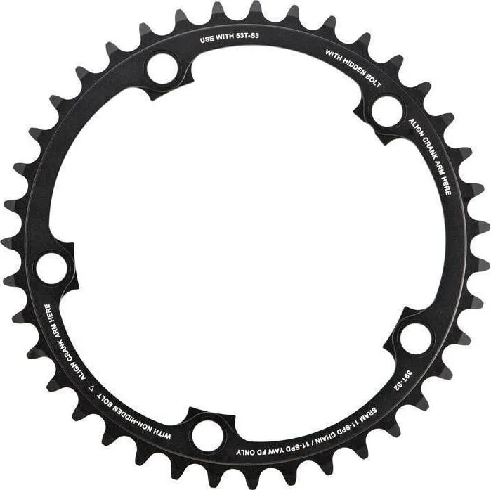 Prevodník SRAM Road 39T 11S S2 130 AL3 BTBLK