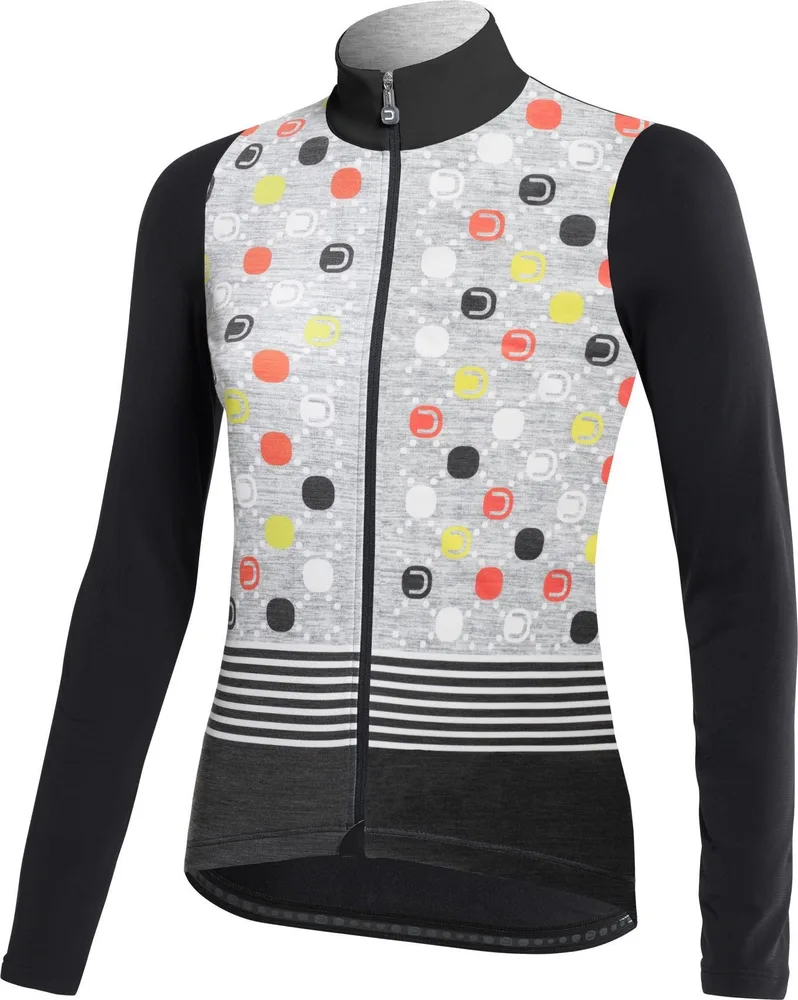 Dámsky dres s dlhým rukávom Dotout Fanatica Melange Light Grey-Black