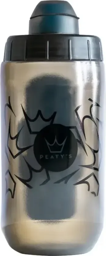 Fľaša Peaty's X Fidlock Lockin Logo Smoke 450 ml