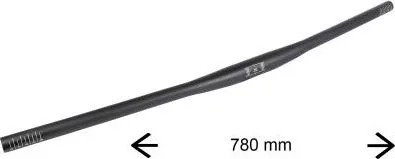 Riaditka M-Wave, dĺžka 780 mm, 31,8 mm, matná čierne