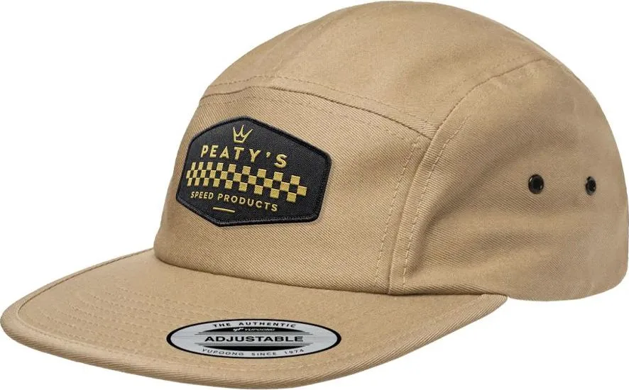 Šiltovka Peaty's Pubwear 5 Panel Cap - Checker - Khaki