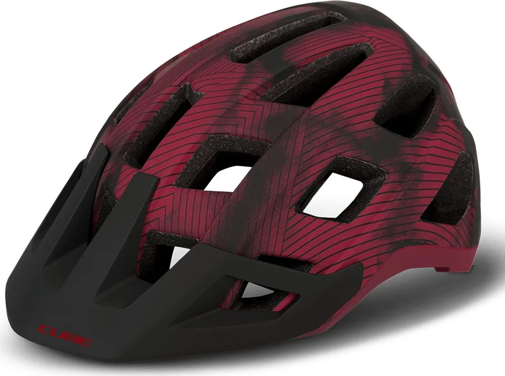 Prilba CUBE Badger červená - L (59-62cm)