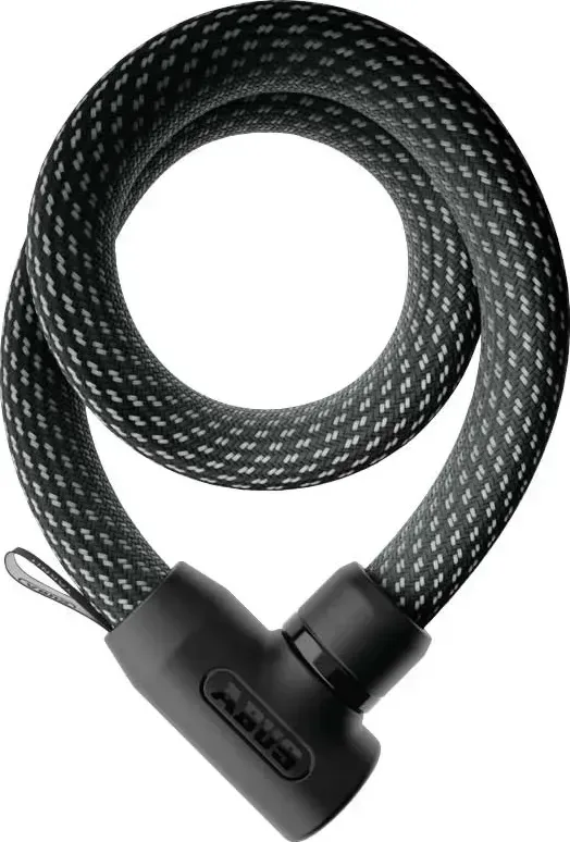 ABUS Zámok na bicykel Yarnit 4004K/85 čierny, Čierna