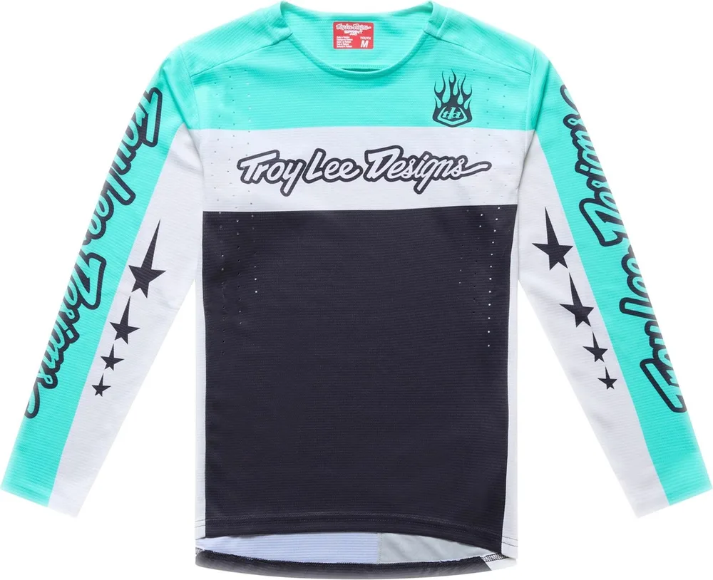 Detský dres s dlhým rukávom TLD Youth Sprint Pro Yo Moto Carbon