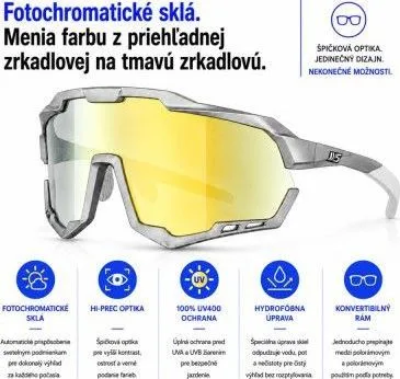 Okuliare Magicshine, rada Morpher, fotochromatické, sivo/biele