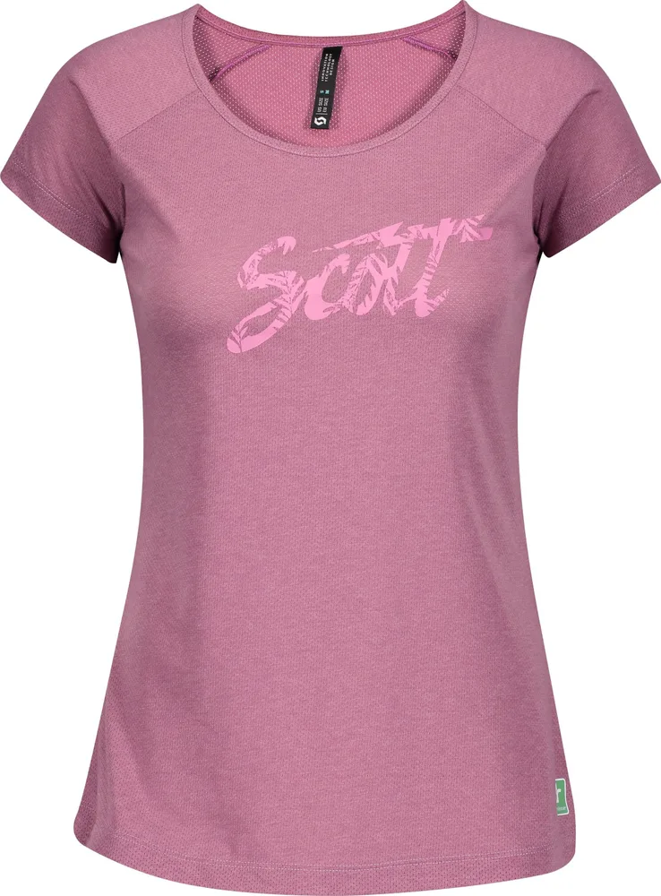 Dámsky dres Scott Trail Flow DRI, krátky rukáv, Cassis Pink