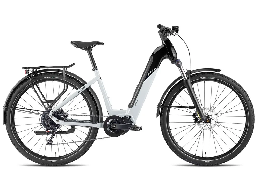 BESV Mestský elektrobicykel TRX Urban 1.3 LS 2026 S, Sivá/Biela