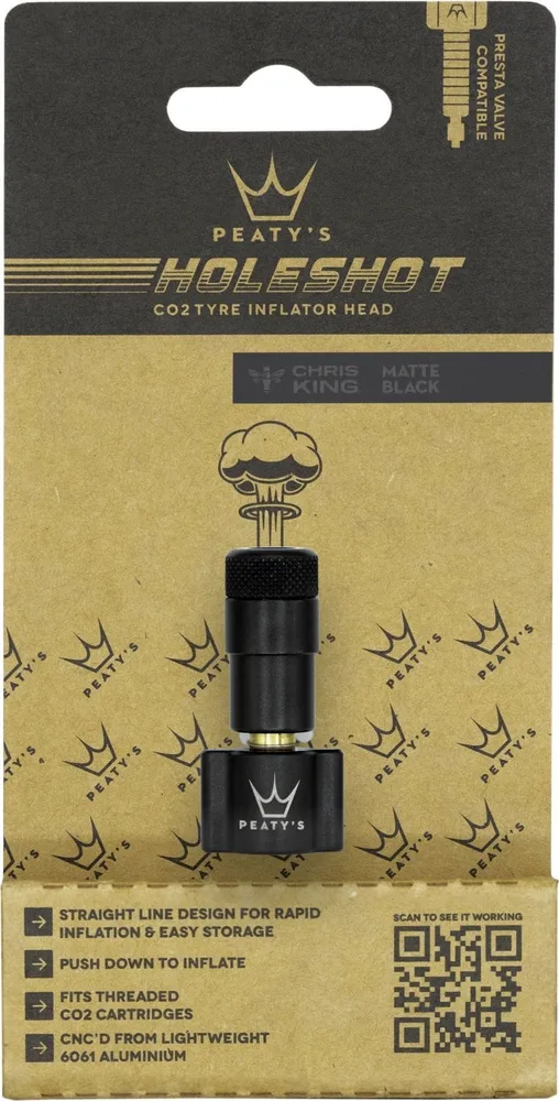Hlavica CO2 pumpy Peaty's Holeshot Black