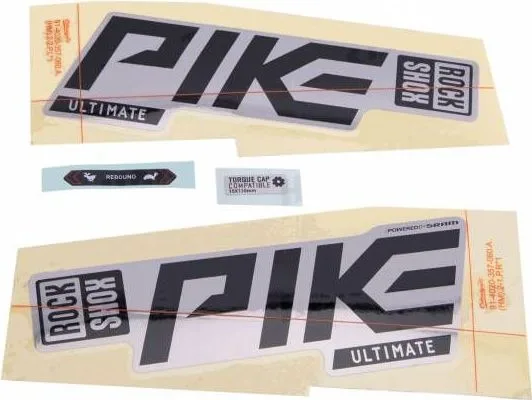 Nálepky RockShox Pike ULT 27/29 GBLK/SIL