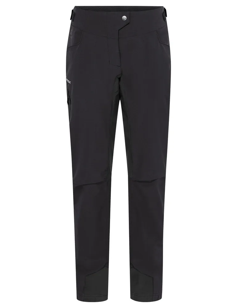 Vaude cyklistické nohavice Qimsa Light Softshell, dámske, black