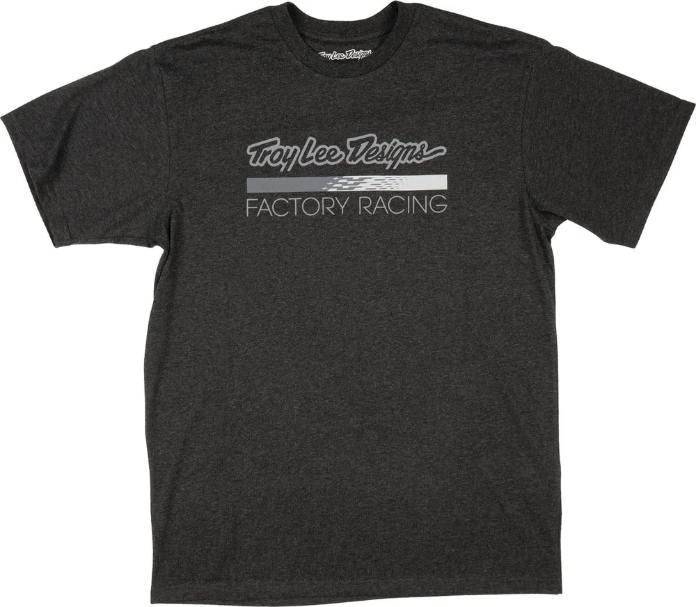 Tričko s krátkym rukávom TLD Factory Racing Black Heather / Gray