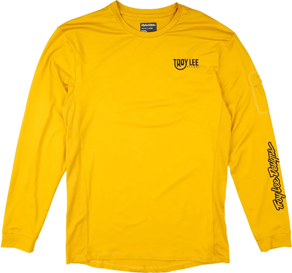 Detský dres s dlhým rukávom TLD Ruckus Ride Tee Eyez Safron