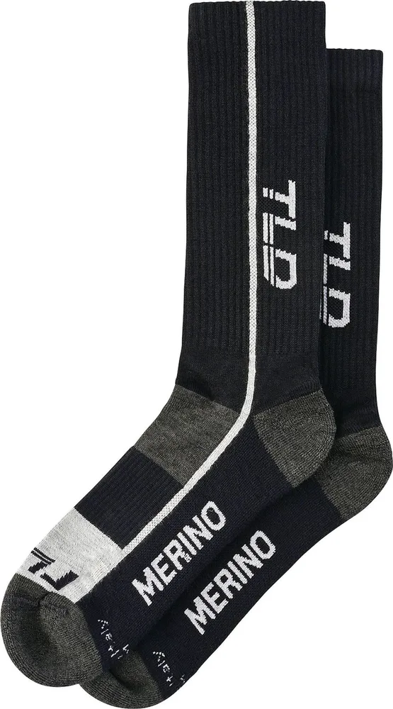 Ponožky TLD Chill Merino Wool Mono Black
