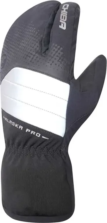Chiba Zimné cyklistické rukavice pre dospelých Alaska Pro čierne XXL, Čierna