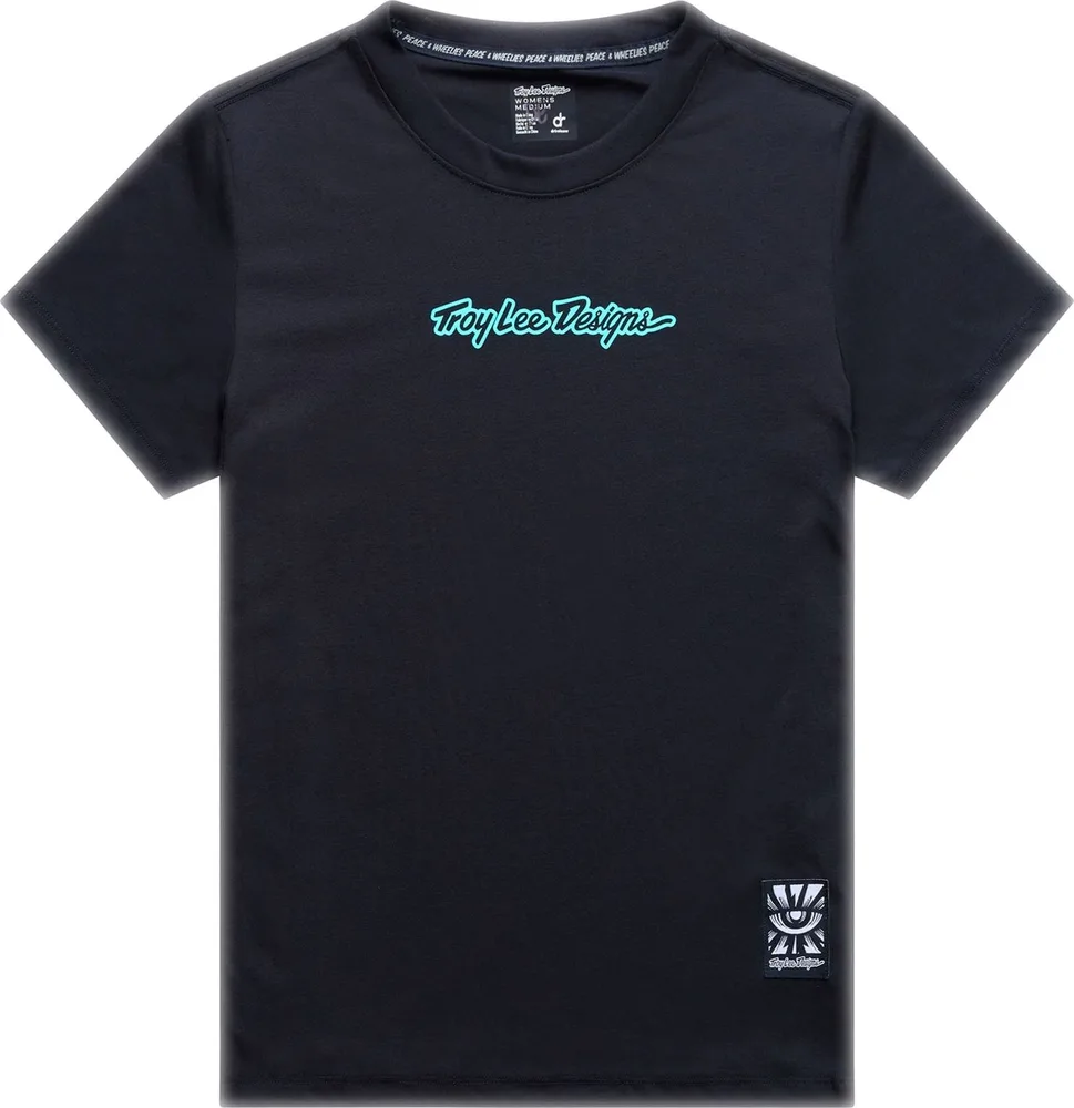 Dámsky dres s krátkym rukávom TLD Lilium Ride Tee Signature Black