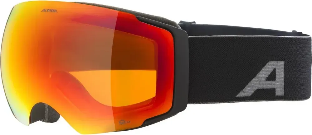 Alpina lyžiarske okuliare FALERA MAG black matt Q-LITE red