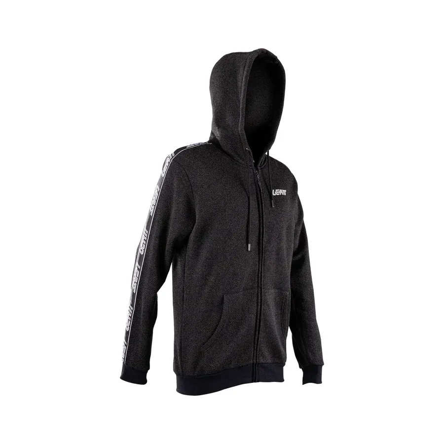 LEATT mikina na zips Tech, Black