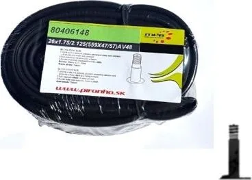 Duša LLB mpb 20 1,75x2,125 (406x47/57) A/V ventil, balená v PVC fólii