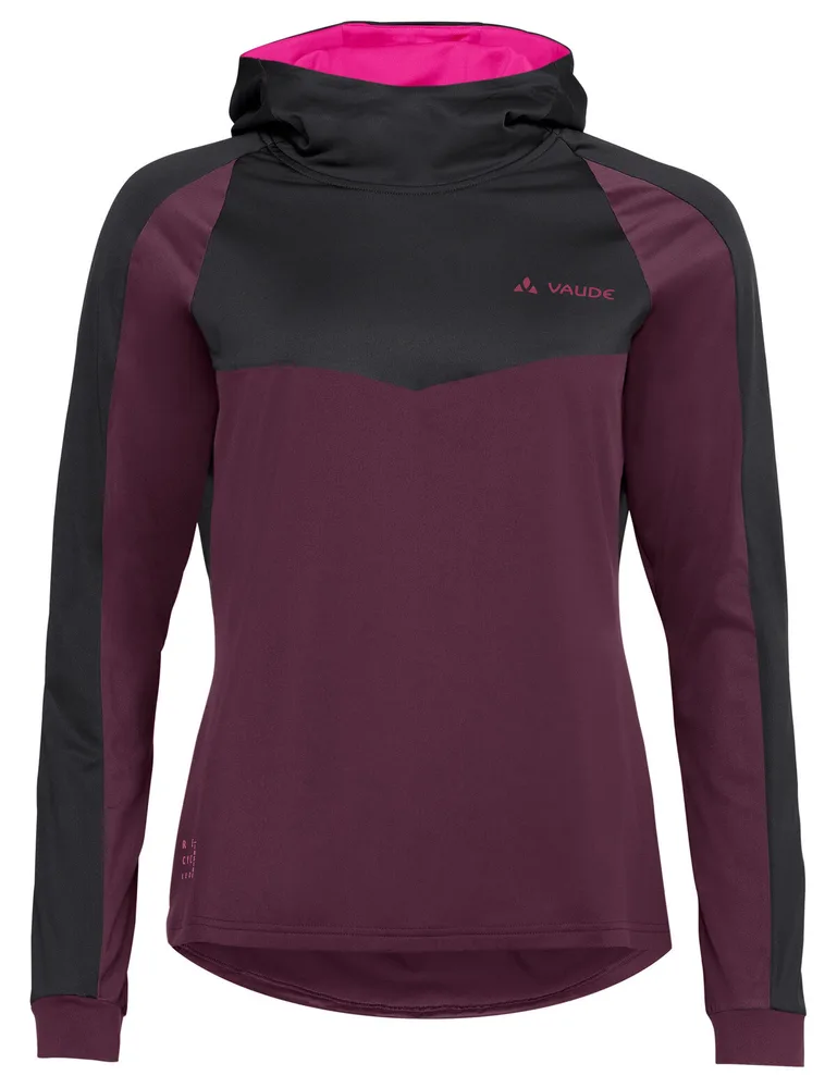Vaude cyklistický dres Qimsa LS Shirt II, dámsky, cassis