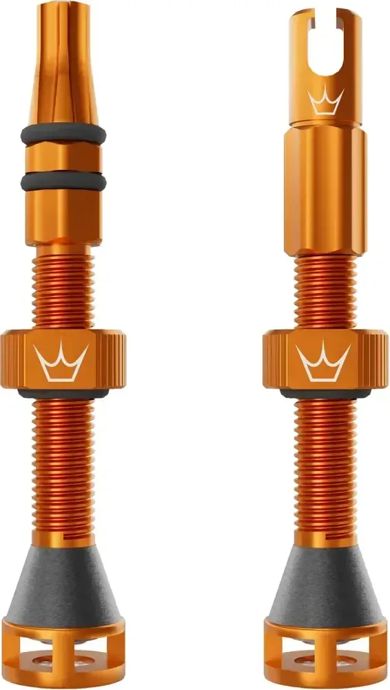 Bezdušové ventily Peaty's Holeshot Fast Flow 42 mm Mango