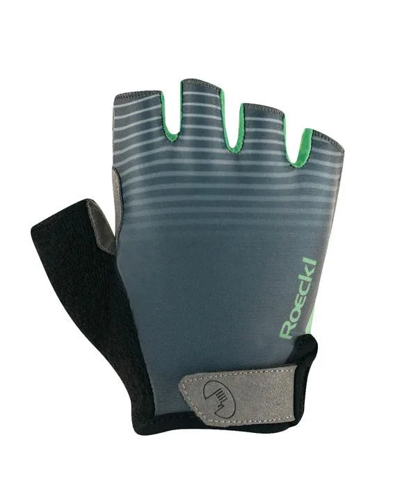 Roeckl Rukavice cyklistické Bernex castlerock/aqua green