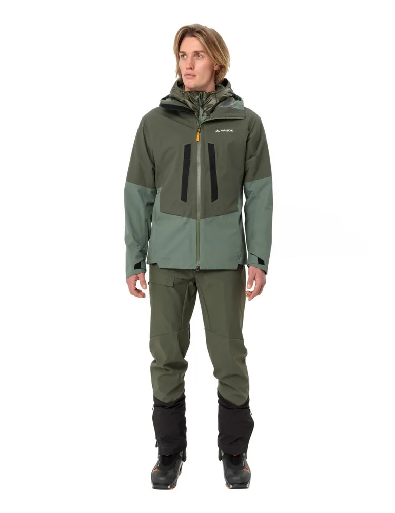 Vaude hardshell bunda Monviso 2,5L, pánska, zelená (kaki)