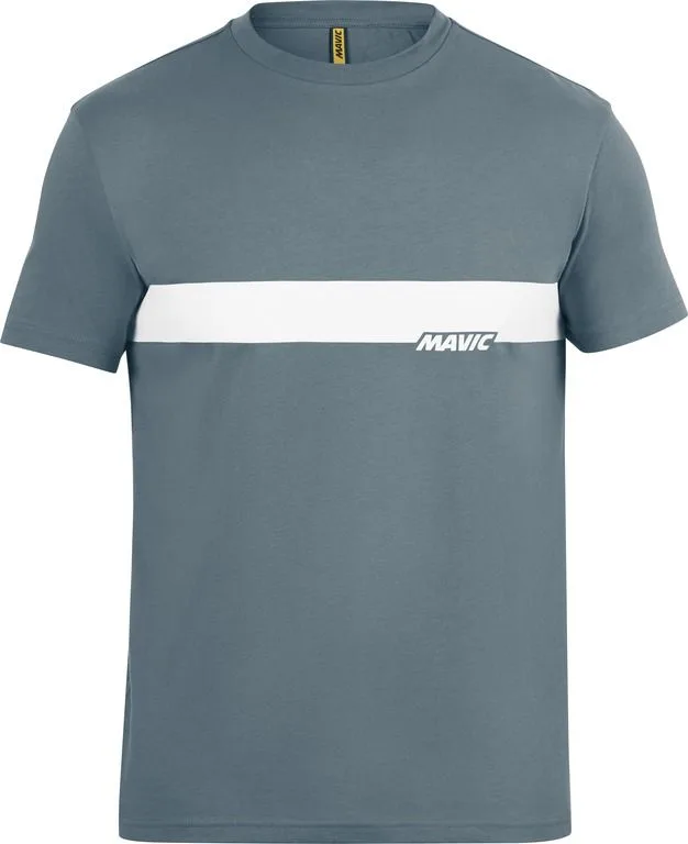 Tričko s krátkym rukávom Mavic Corporate Stripe Orion Blue Off-White