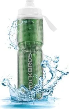 Cyklofľaša termo RockBros, zelená, 670 ml, polypropylén PP5