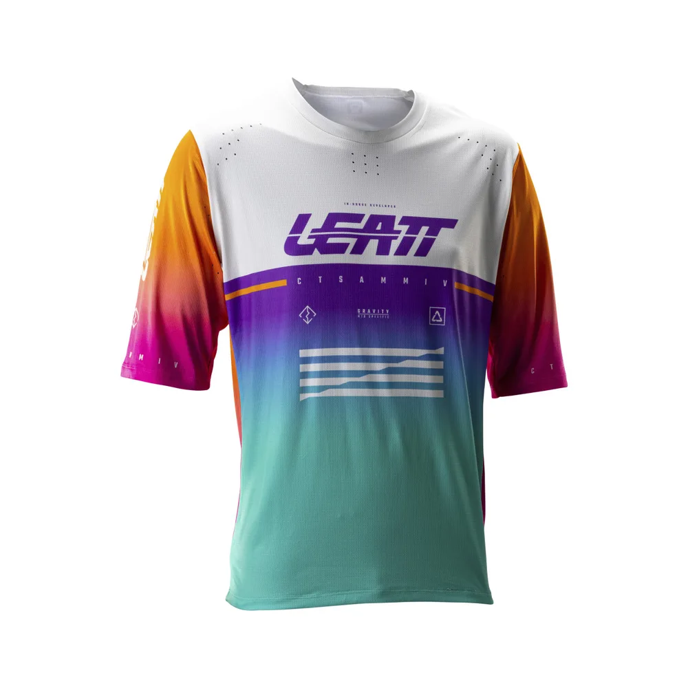 LEATT dres krátky rukáv MTB Gravity 4.0, Pinata Purple