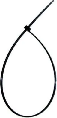 Sťahovacia páska 2,6 x 160 mm, plast čierna