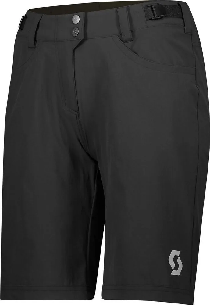 Dámske kraťasy Scott Trail Flow s vložkou, Black