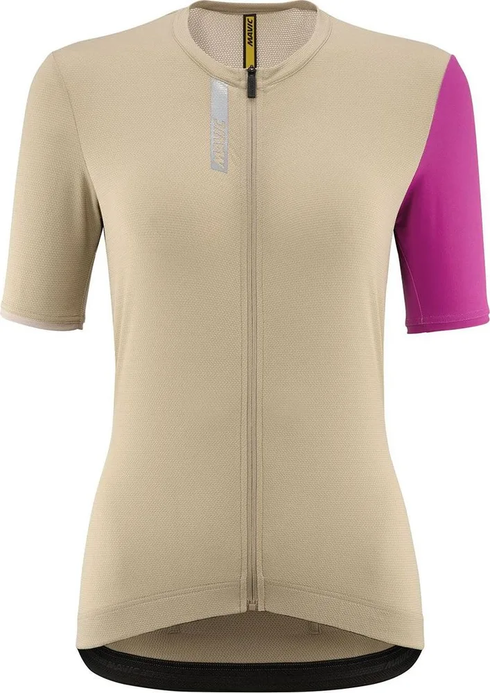 Dámsky dres s krátkym rukávom Mavic Essential White Pepper/Fuchsia