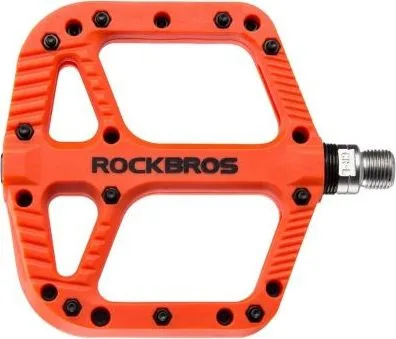 Pedál RockBros, PL,LSL Flat nylon, 9/16, oranžový