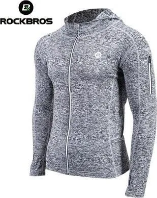 Cyklistická bunda RockBros, veľ.2XL s dlhým rukávom, kapucou, unisex, priedušná,pánska