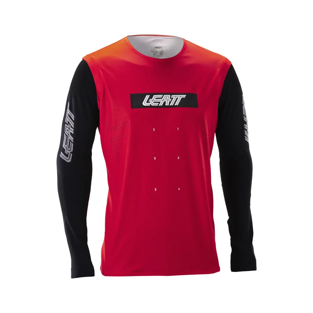 LEATT dres krátky rukáv MTB Gravity 8.0, Race Red