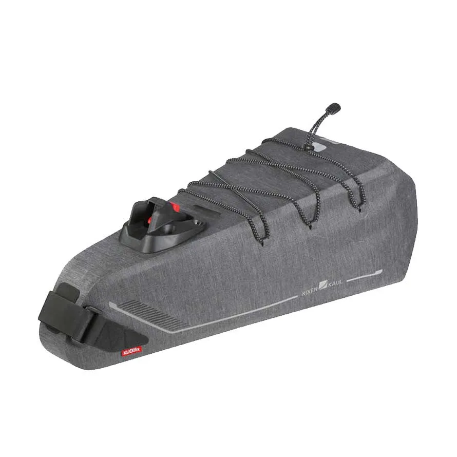 KLICKfix Bikepack X vodotesná podsedlová taška šedá 10 l, Sivá