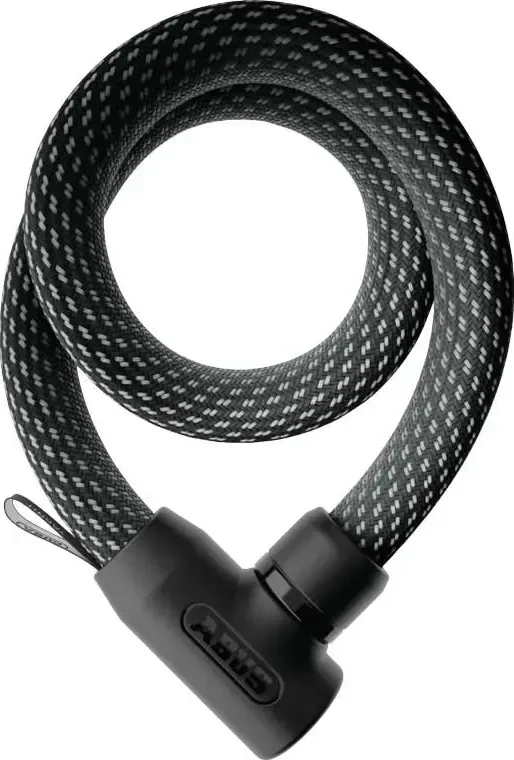 ABUS Zámok na bicykel Yarnit 4004K/110, Čierna/Sivá/Modrá/Fialová