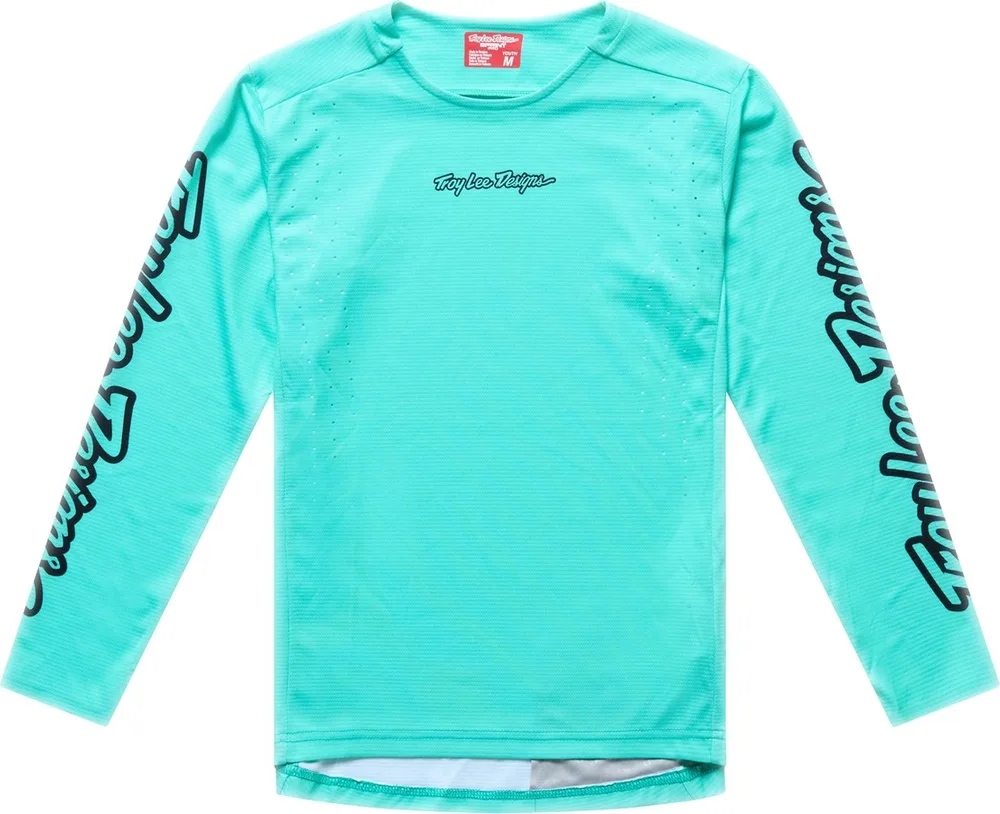 Detský dres s dlhým rukávom TLD Youth Sprint Pro Mono Real Teal