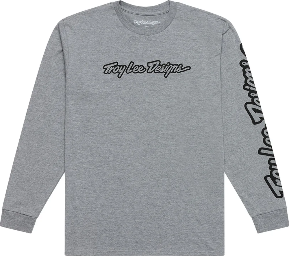 Tričko s dlhým rukávom TLD Signature Gray Heather