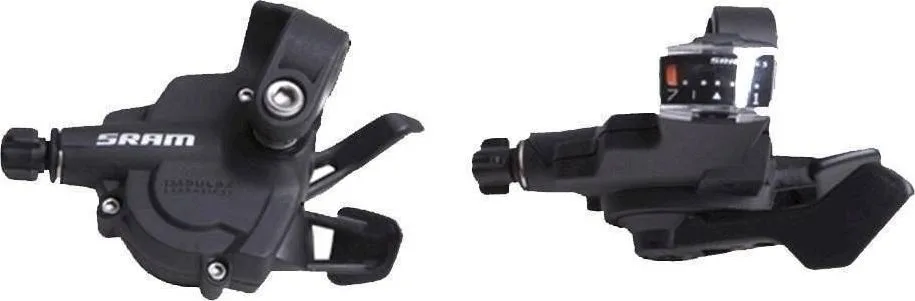 Sada radiacich páčok SRAM 10A X.3 Trigger 7SP zadná, Index predná
