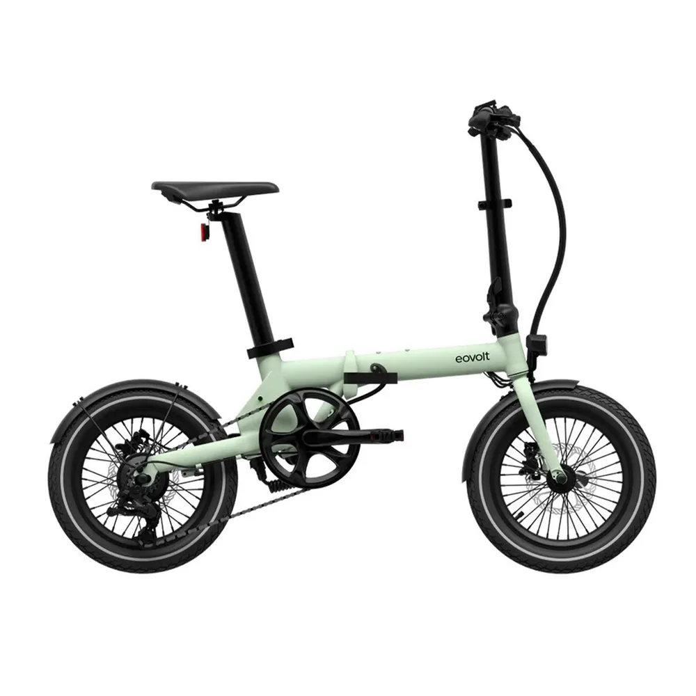 EOVOLT Skladací elektrobicykel Morning 16" V3 2025 Zelená, Čierna/Zelená/Sivá/Modrá