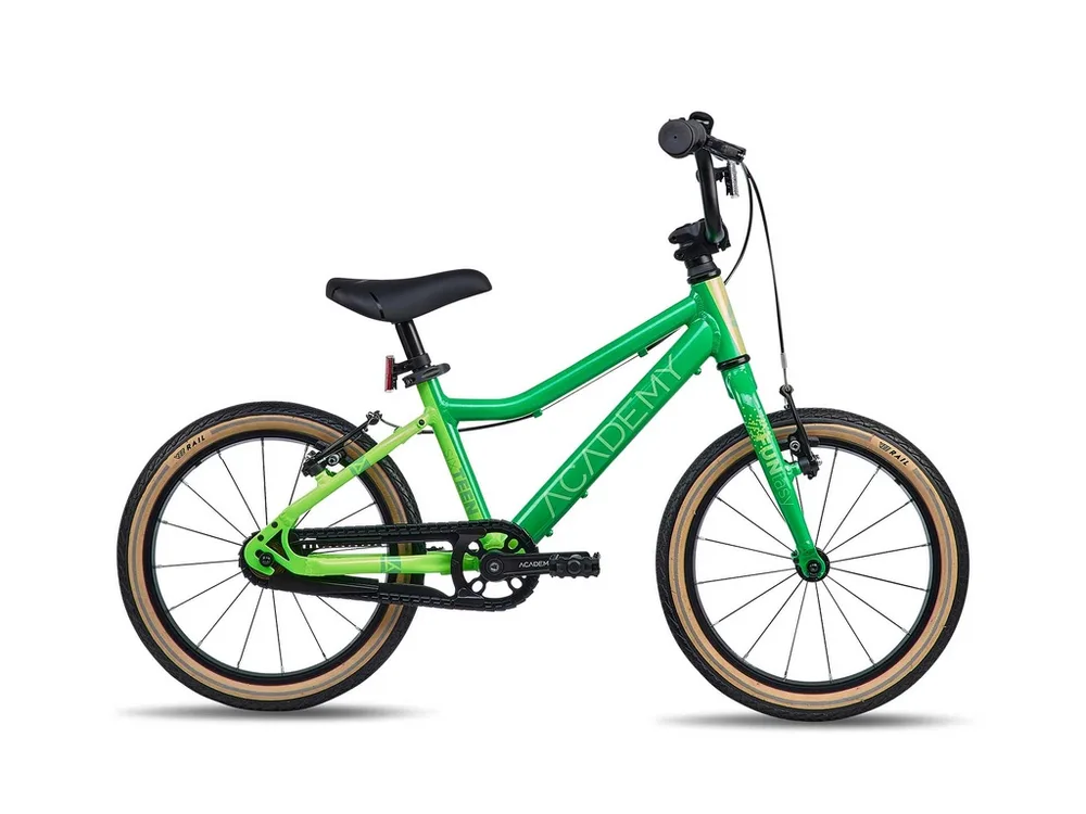 ACADEMY Detský bicykel Grade 3 Edition FUNtasy - 16" 2025, Zelená/Ružová/Modrá