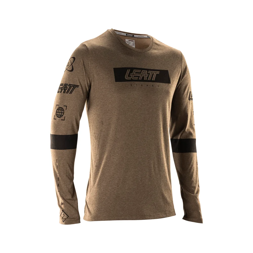 LEATT dres dlhý rukáv MTB Gravity 3.0, Loam Brown