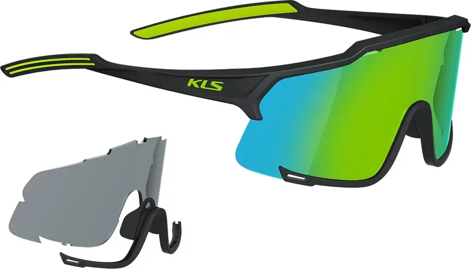 Slnečné okuliare KELLYS DICE, Shiny Black-Lime