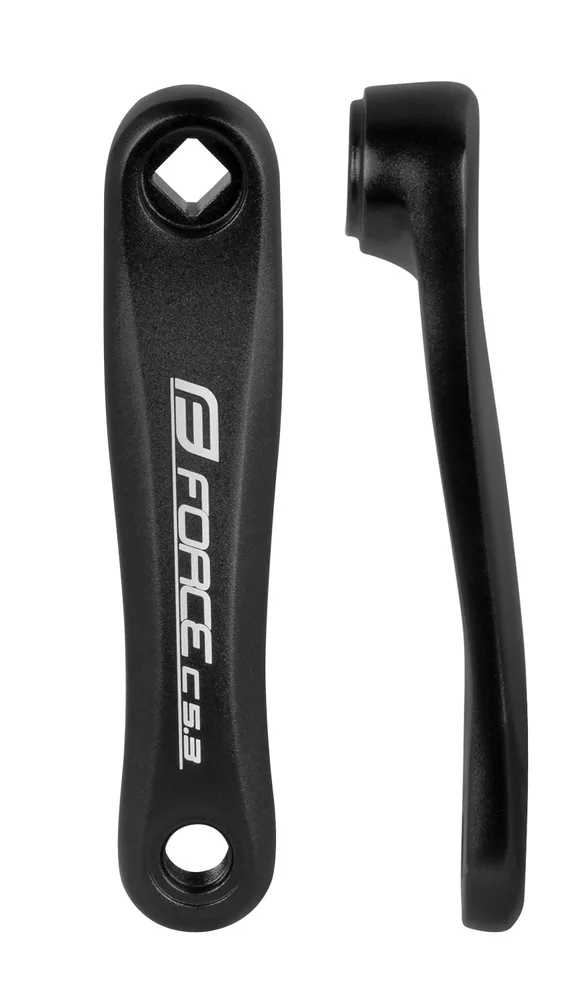 FORCE kľuka ľavá C5.3 Al 140mm, čierna