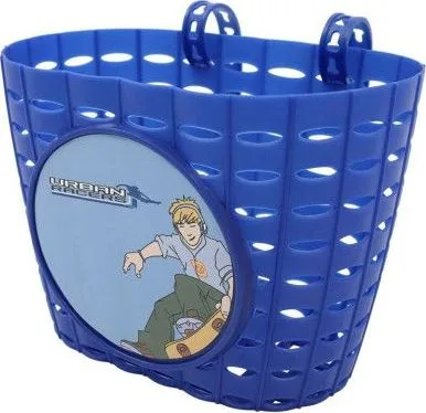 Košík predný plast, detský, motív Skate,modrý